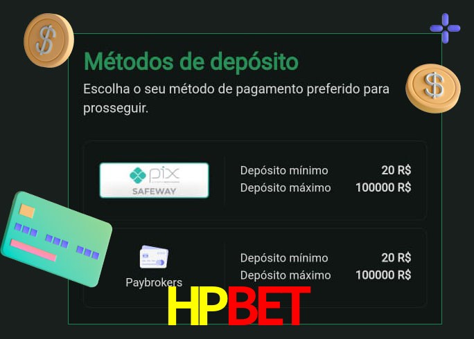 O cassino HPBET oferece uma grande variedade de métodos de pagamento